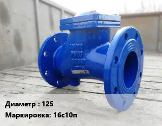 Клапан стальной 125 16с10п Ру16 обратный, подъемный от -40 до +425